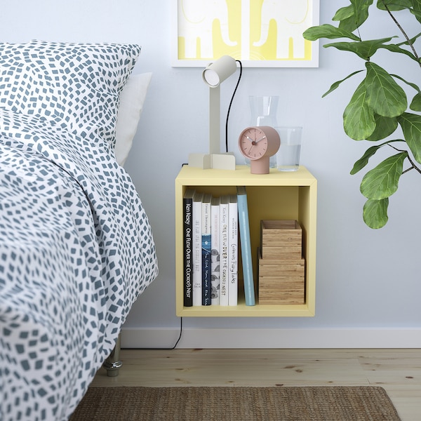 IKEA EKET wall-mounted shelving unit, 13 3/4x13 3/4x13 3/4 in Pale Yellow, Ikea Ireland | 5083WXTVS