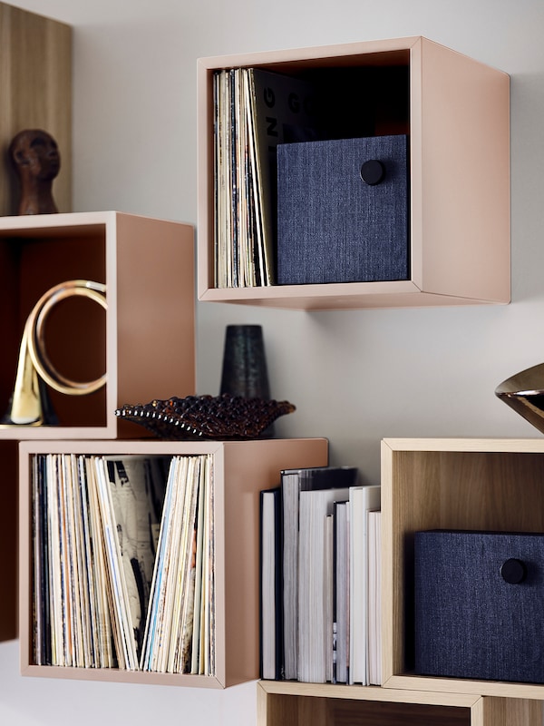 IKEA EKET wall-mounted shelving unit, 13 3/4x13 3/4x13 3/4 in Pale Pink, Ikea Ireland | 3124RZQNP