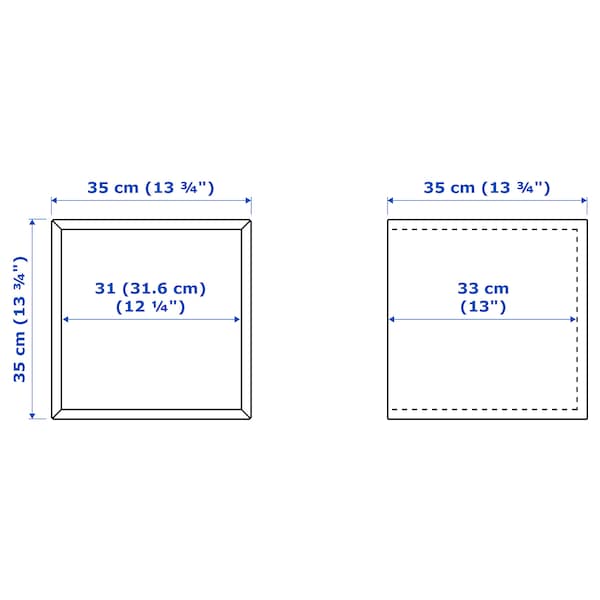 IKEA EKET wall-mounted shelving unit, 13 3/4x13 3/4x13 3/4 in Walnut Effect, Ikea Ireland | 0718ESGXZ