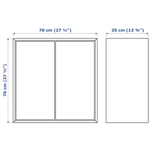 IKEA EKET wall-mounted shelving unit, 27 1/2x13 3/4x27 1/2 in Dark Gray, Ikea Ireland | 3956FZLYC