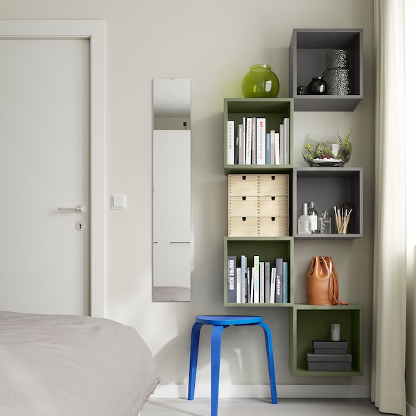 IKEA EKET wall-mounted storage combination Multicolor / Gray / Green, Ikea Ireland | 7495OXEIJ