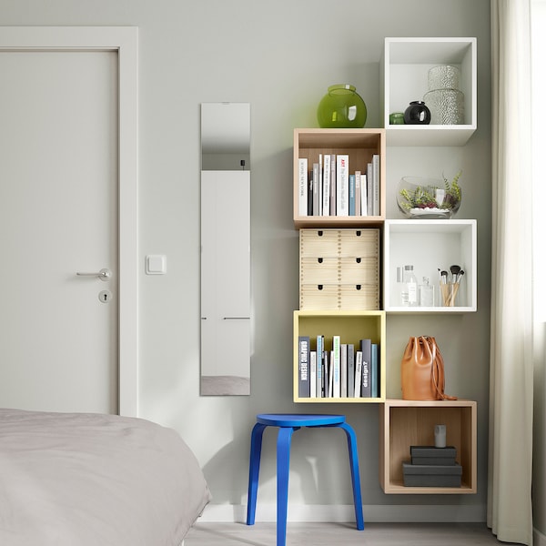 IKEA EKET wall-mounted storage combination Multicolor / Pale Yellow, Ikea Ireland | 3159CAJDZ