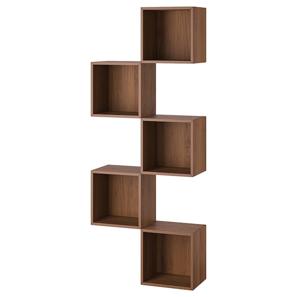 IKEA EKET wall-mounted storage combination, walnut effect, 27 1/2x9 7/8x68 7/8 in, Ikea Ireland | 0438NJYAE