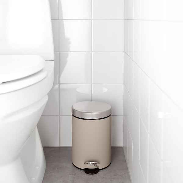 IKEA EKOLN trash can, 1 gallon Beige, Ikea Ireland | 7128VWXJB