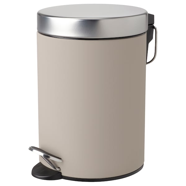 IKEA EKOLN trash can, 1 gallon Beige, Ikea Ireland | 7128VWXJB