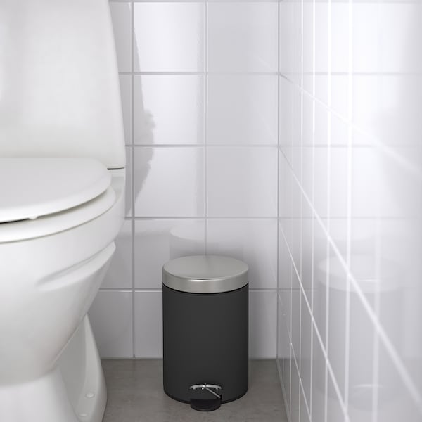IKEA EKOLN trash can, 1 gallon Dark Gray, Ikea Ireland | 7630IYXLC