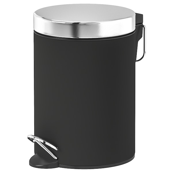 IKEA EKOLN trash can, 1 gallon Dark Gray, Ikea Ireland | 7630IYXLC