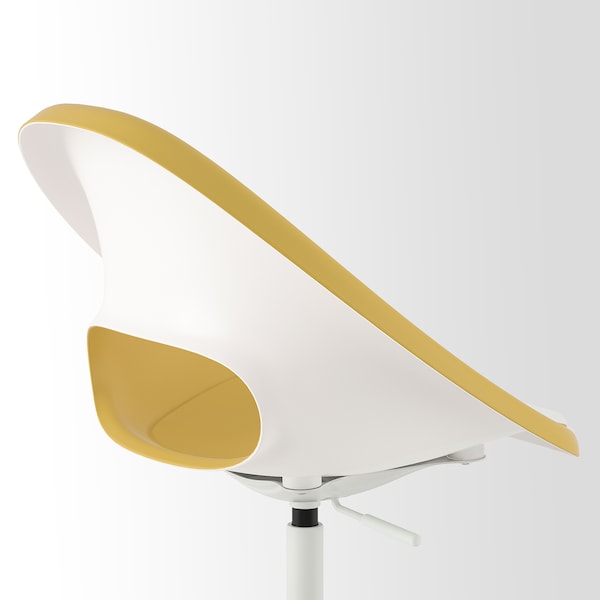 IKEA ELDBERGET / MALSKÄR swivel chair Yellow / White, Ikea Ireland | 1260PYIBT