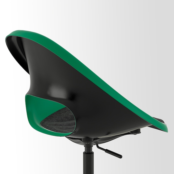 IKEA ELDBERGET / MALSKÄR swivel chair + pad Green Black / Dark Gray, Ikea Ireland | 2734JVSMZ