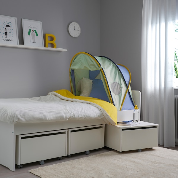 IKEA ELDFLUGA bed tent, 70/97 Blue / Green, Ikea Ireland | 1362THCUZ