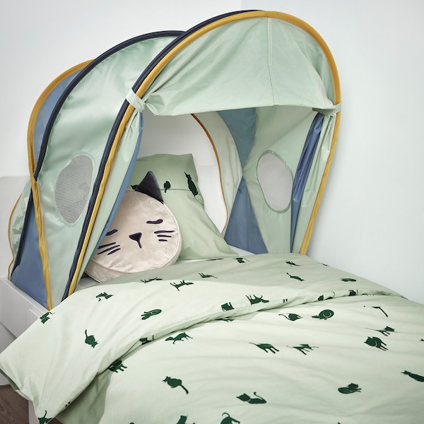 IKEA ELDFLUGA bed tent, 70/97 Blue / Green, Ikea Ireland | 1362THCUZ