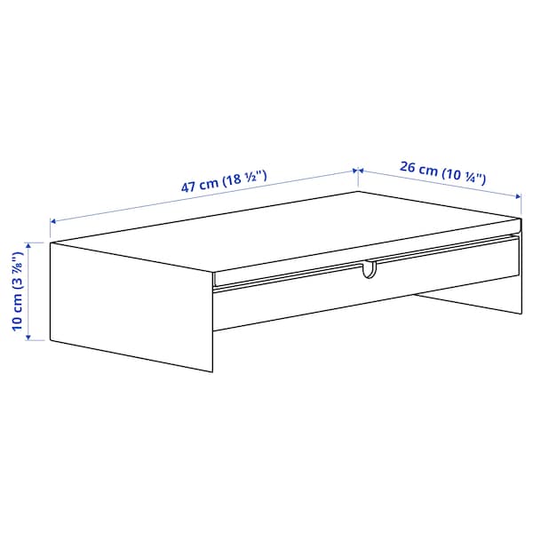 IKEA ELLOVEN monitor stand with drawer White, Ikea Ireland | 9420VSDWA