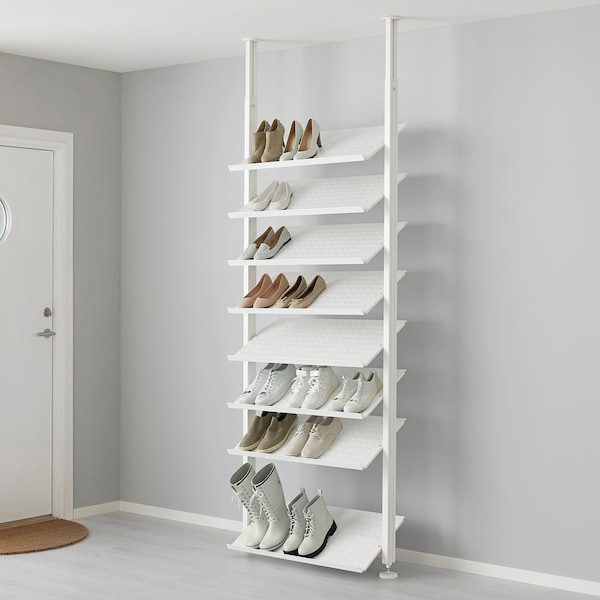 IKEA ELVARLI open storage combination, white, 36 1/8x14 1/8x87 1/4-137 3/4 in, Ikea Ireland | 1962TDGEO