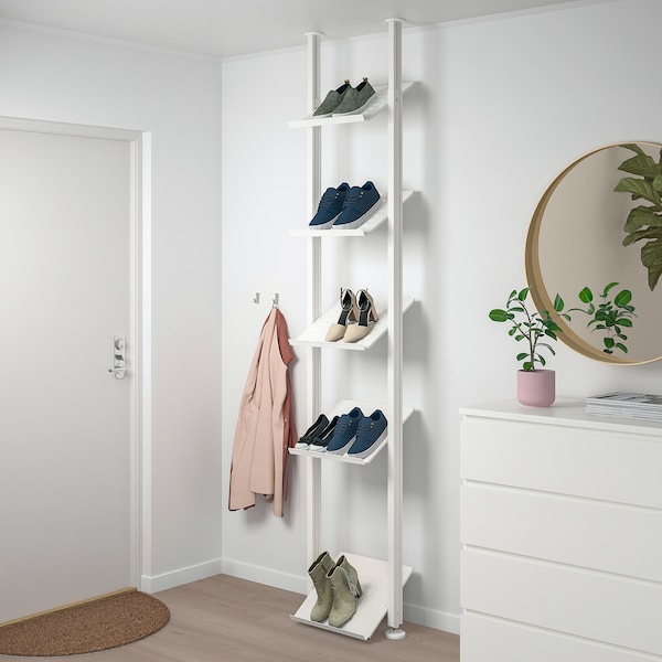 IKEA ELVARLI open storage combination, white, 20 3/8x14 1/8x87 1/4-137 3/4 in, Ikea Ireland | 0634UYTDV