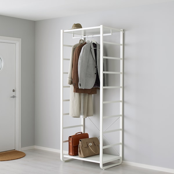 IKEA ELVARLI wardrobe combination, white, 33 1/4x21 5/8x85 in, Ikea Ireland | 8154JBHWG