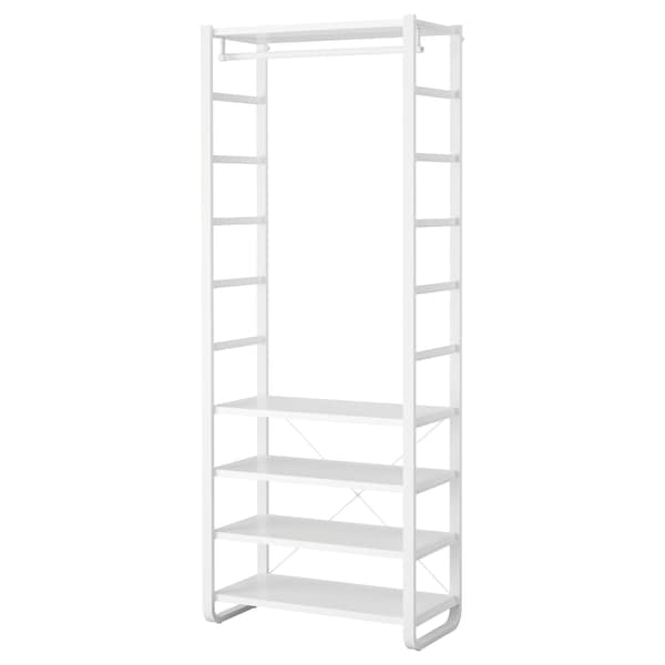 IKEA ELVARLI wardrobe combination, white, 33 1/4x15 3/4x85 in, Ikea Ireland | 0491DONEA