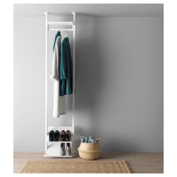 IKEA ELVARLI wardrobe combination, white, 20 3/8x14 1/8x87 1/4-137 3/4 in, Ikea Ireland | 9230TXKZC