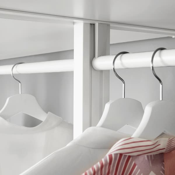 IKEA ELVARLI wardrobe combination, white, 20 3/8x14 1/8x87 1/4-137 3/4 in, Ikea Ireland | 9230TXKZC