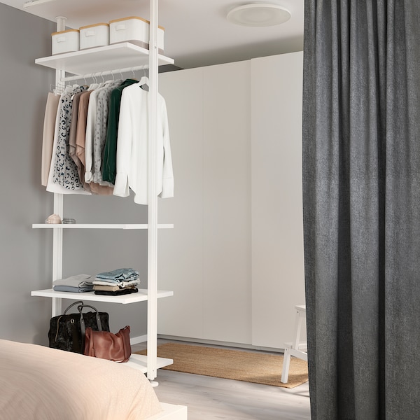 IKEA ELVARLI wardrobe combination, white, 36 1/8x20x87 1/4-137 3/4 in, Ikea Ireland | 1068ICSBD