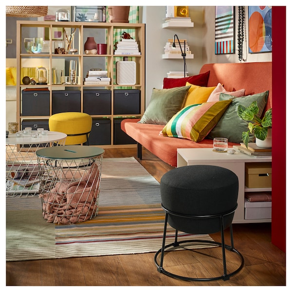 IKEA EMMISLÖV pouffe Vissle Dark Gray, Ikea Ireland | 4365MJWEK