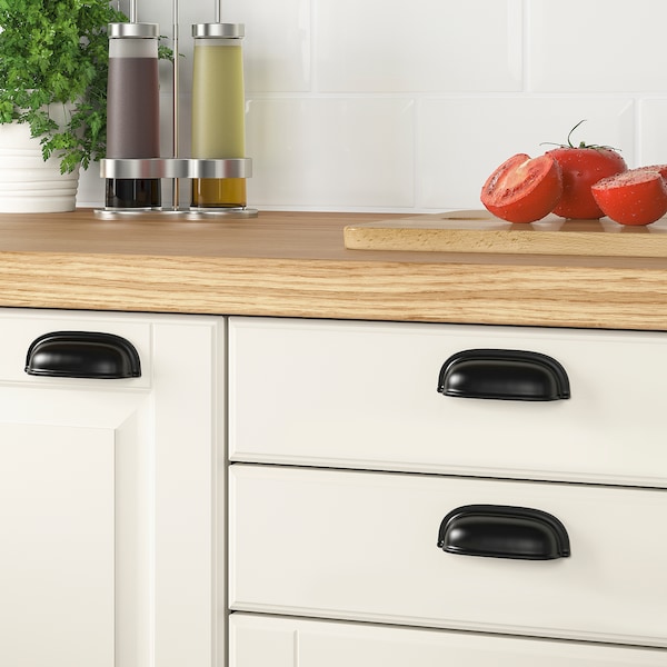 IKEA ENERYDA cup cabinet pull, 3 1/2 in, 2 pack Black, Ikea Ireland | 6384SDJAW