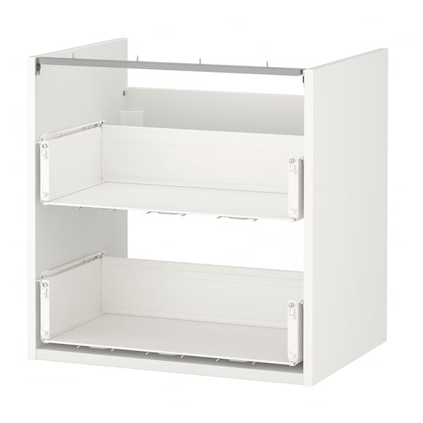 IKEA ENHET Base cabinet for sink with 2 drawers, 24x18x24 in White, Ikea Ireland | 2418FCVYP