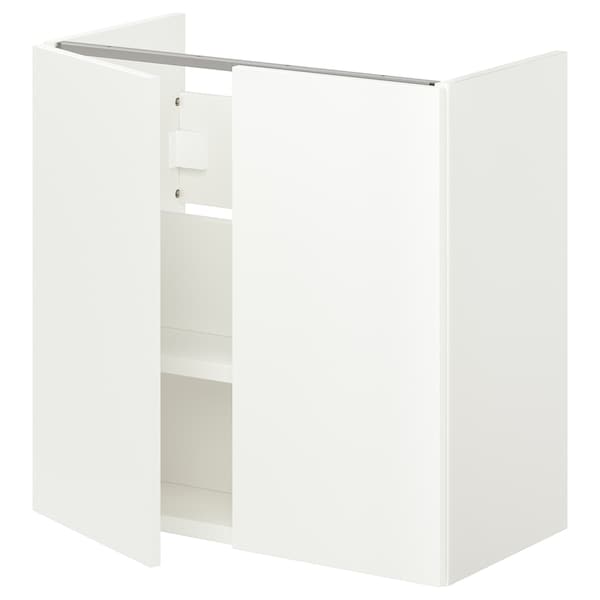 IKEA ENHET Bathroom vanity with 2 doors, 24x12 3/4x24 in White, Ikea Ireland | 4826FCWAB