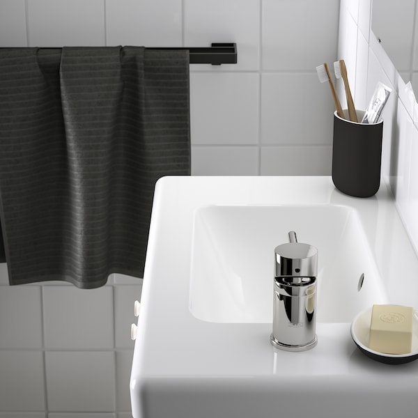IKEA ENHET / TVÄLLEN Bathroom vanity w doors/sink/faucet, 25 1/2x13 1/8x26 in White, Ikea Ireland | 6451DZYPM