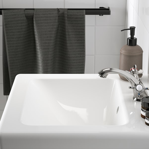 IKEA ENHET / TVÄLLEN Bathroom vanity with sink & faucet, 19 5/8x19 1/8x26 in Gray / Gray Frame, Ikea Ireland | 1605IVCBF