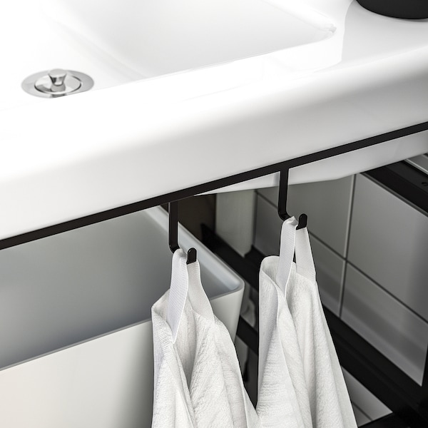 IKEA ENHET bathroom, 24x18x24 in Anthracite, Ikea Ireland | 5061THSXA