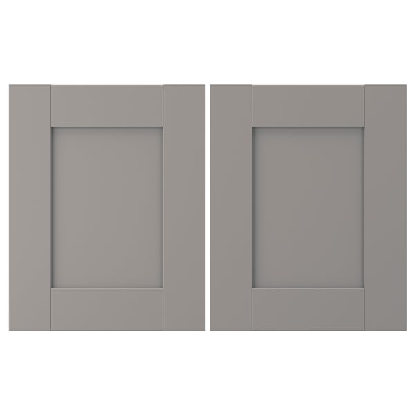 IKEA ENHET door, 12x15 in, 2 pack Gray Frame, Ikea Ireland | 3829OTZXQ