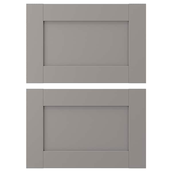 IKEA ENHET drawer front, 18x12 in, 2 pack Gray Frame, Ikea Ireland | 3247AGZLT