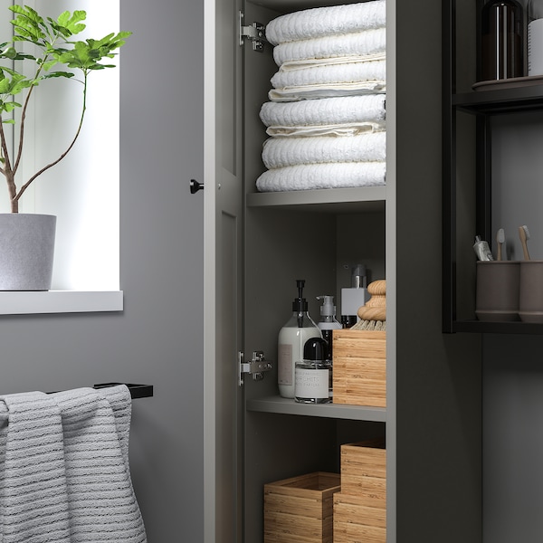 IKEA ENHET high cabinet/1 door, 12x12 3/4x72 in Gray / Gray Frame, Ikea Ireland | 3916CQGKA