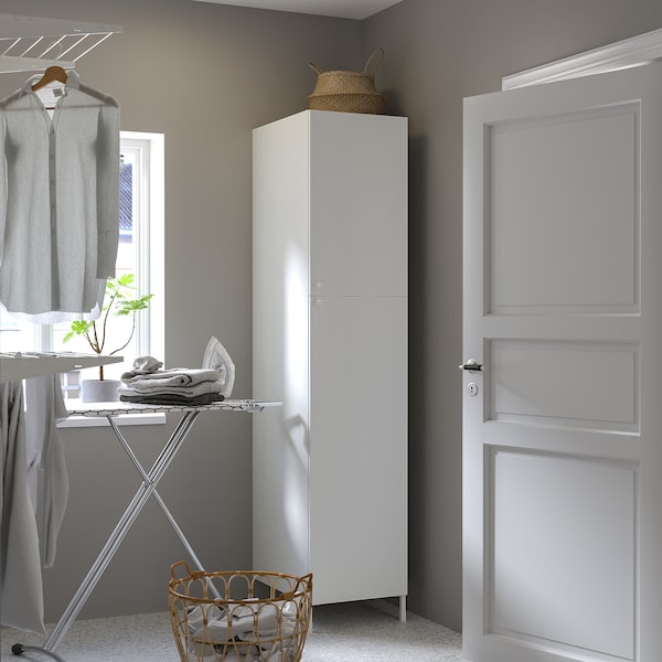 IKEA ENHET high cabinet with 2 doors, 18x24 3/4x80 in White, Ikea Ireland | 3514CDOQE