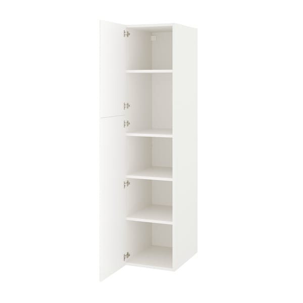 IKEA ENHET high cabinet with 2 doors, 18x24 3/4x80 in White, Ikea Ireland | 3514CDOQE