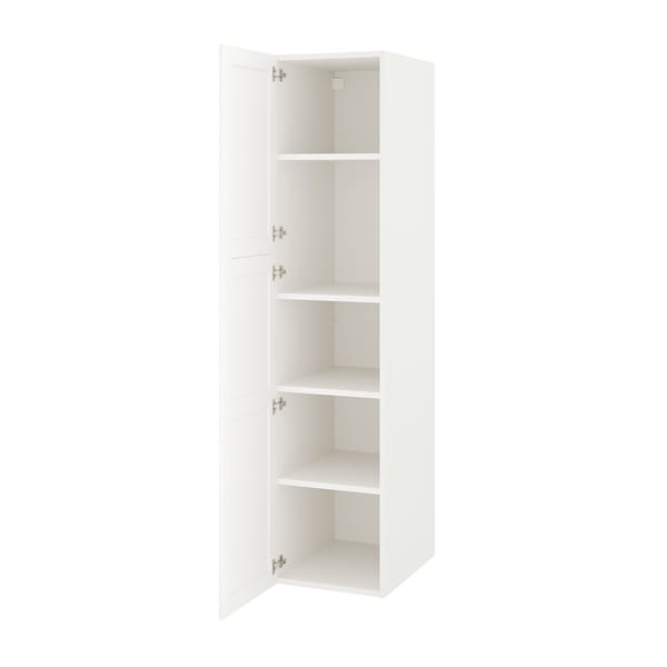 IKEA ENHET high cabinet with 2 doors, 18x24 3/4x80 in White / White Frame, Ikea Ireland | 1430MNCGF