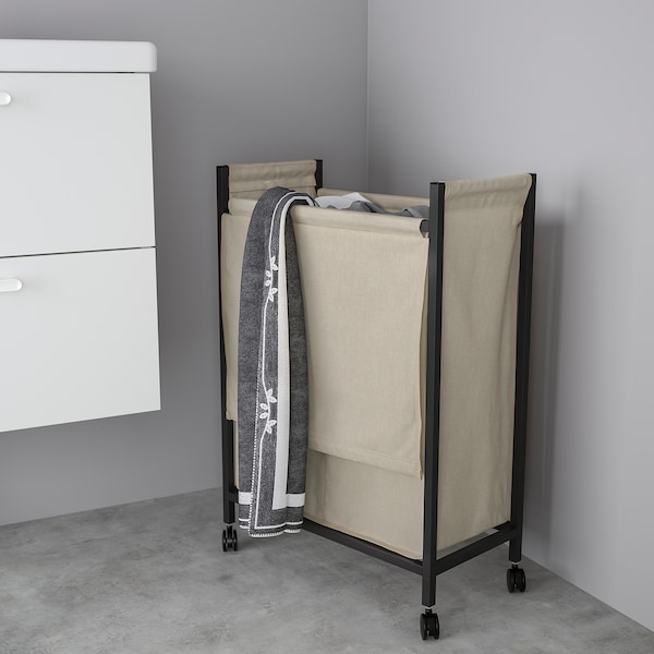 IKEA ENHET laundry bin with casters, 21 gallon Anthracite, Ikea Ireland | 0576QTGAC