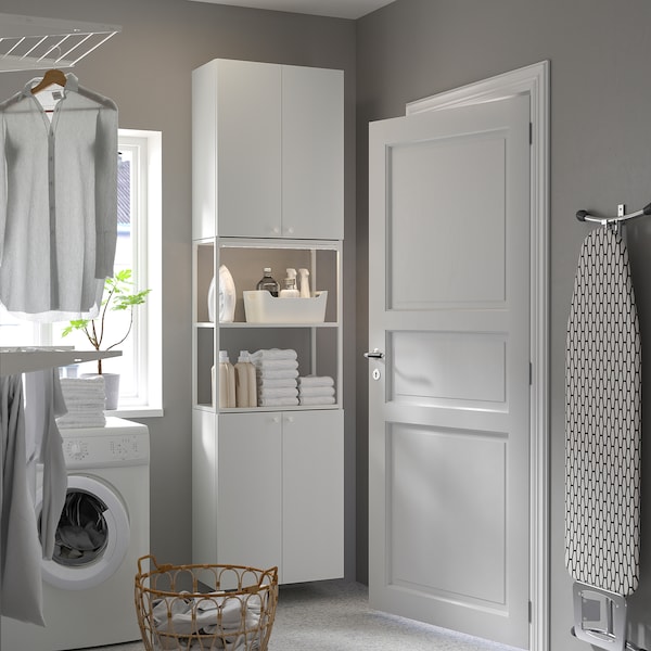 IKEA ENHET storage combination, 24x12 3/4x90 in White, Ikea Ireland | 6203NGWAI