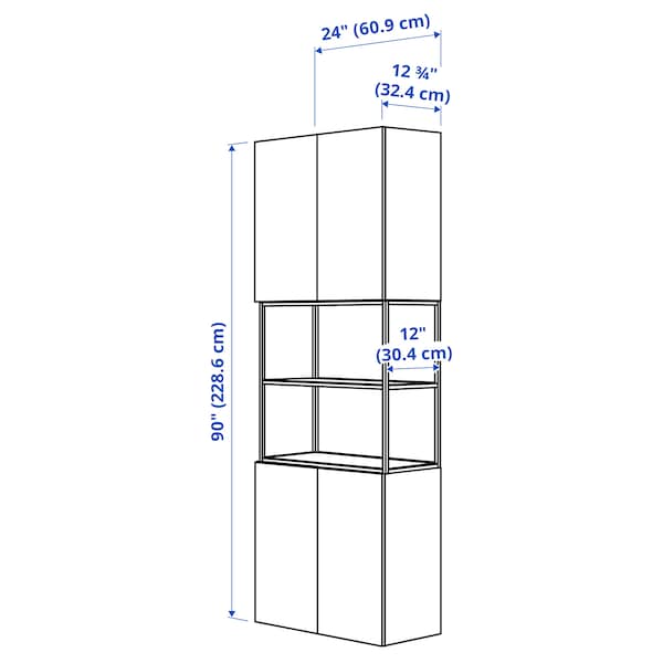 IKEA ENHET storage combination, 24x12 3/4x90 in White, Ikea Ireland | 6203NGWAI
