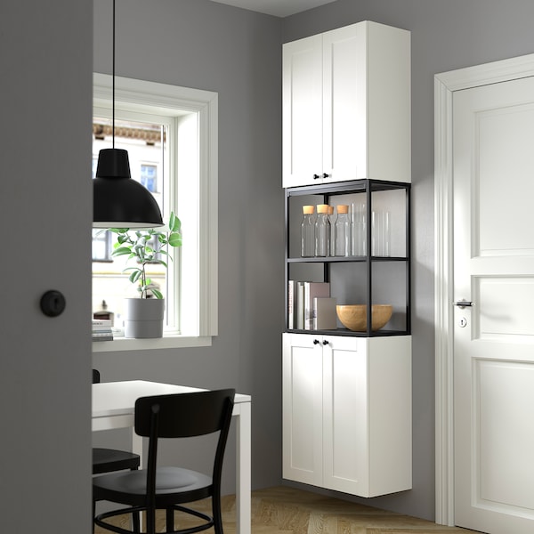 IKEA ENHET storage combination, 24x12 3/4x90 in Anthracite / White Frame, Ikea Ireland | 0291BGQSL