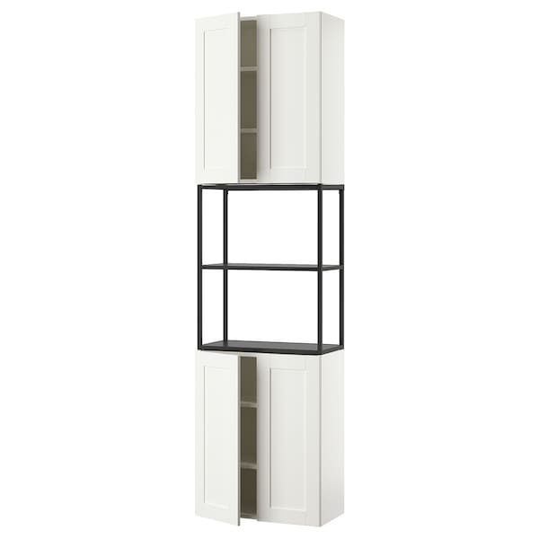 IKEA ENHET storage combination, 24x12 3/4x90 in Anthracite / White Frame, Ikea Ireland | 0291BGQSL