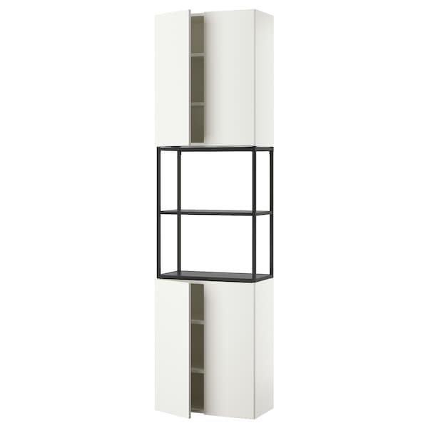 IKEA ENHET storage combination, 24x12 3/4x90 in Anthracite / White, Ikea Ireland | 1059DXIRZ