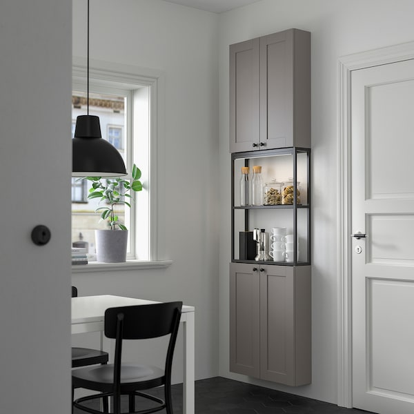 IKEA ENHET storage combination, 24x6 3/4x90 in Anthracite / Gray Frame, Ikea Ireland | 4267CYPWT