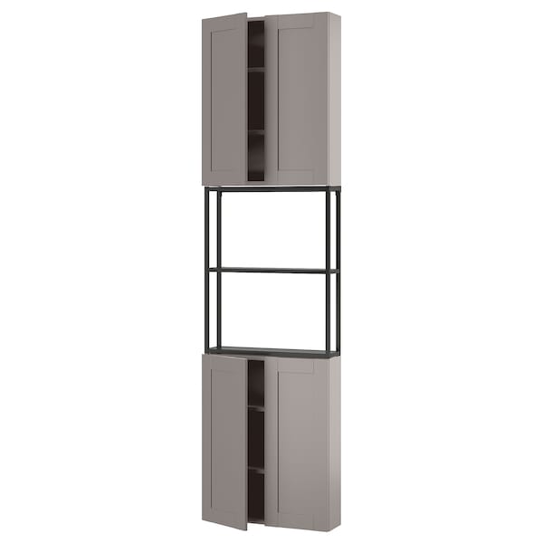 IKEA ENHET storage combination, 24x6 3/4x90 in Anthracite / Gray Frame, Ikea Ireland | 4267CYPWT