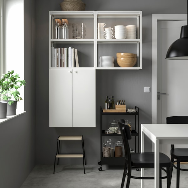 IKEA ENHET storage combination, 48x12 3/4x60 in White, Ikea Ireland | 9503TWKRB