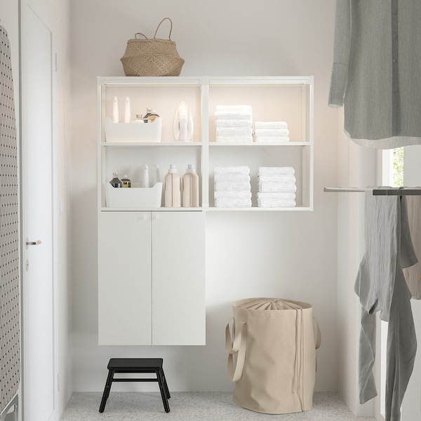 IKEA ENHET storage combination, 48x12 3/4x60 in White, Ikea Ireland | 9503TWKRB