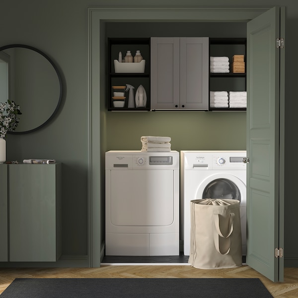 IKEA ENHET storage combination, 60x12 3/4x30 in Anthracite / Gray Frame, Ikea Ireland | 4178XUHJG