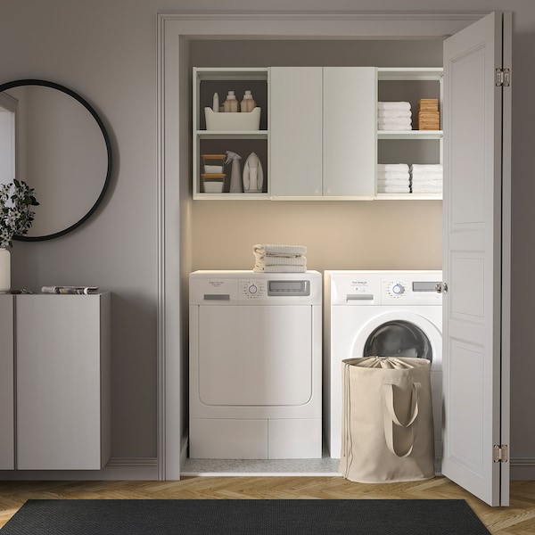 IKEA ENHET storage combination, 60x12 3/4x30 in White, Ikea Ireland | 3586SKCQY