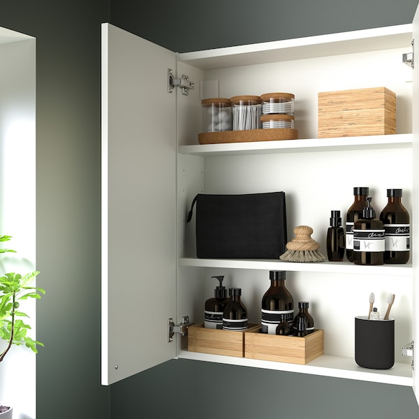IKEA ENHET wall cabinet/2 door, 24x6 3/4x30 in White, Ikea Ireland | 9830JEOVM