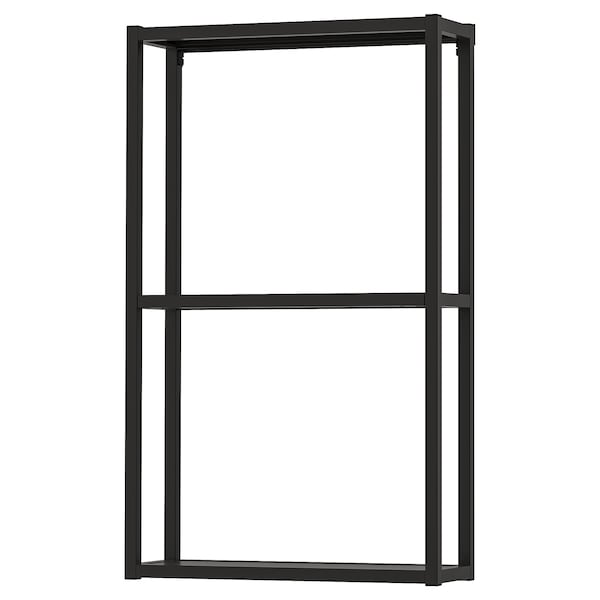 IKEA ENHET wall fr w shelves, 18x6x30 in Anthracite, Ikea Ireland | 9154WVPHN